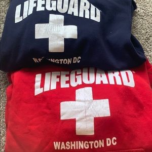 Two Washington DC LifeGuard Sweatshirts